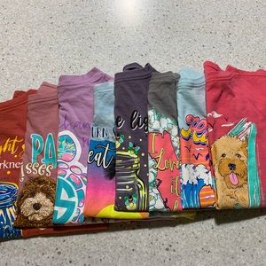 8 Simply Southern short sleeve tshirts. Gently used. Selling as a set.